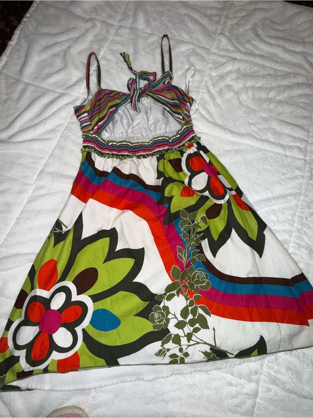 Charlotte Russe Multicolor Floral Strappy Mini Dress - Picture 2 of 3